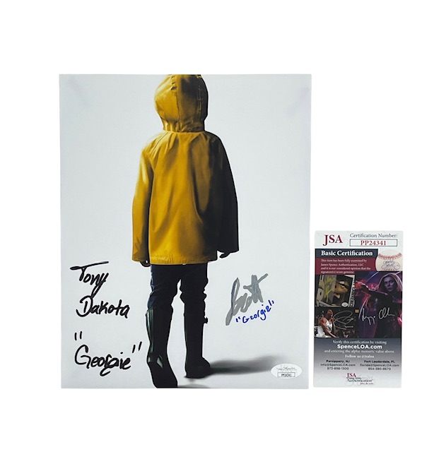 Stephen King’s IT Georgie Tony Dakota Jackson Robert Scott Signed 8×10 Photo