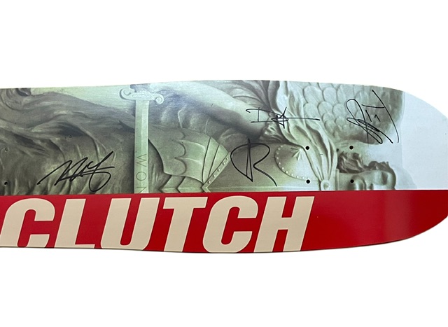 Clutch Band Signed Limited Edition Psychic Warfare Skateboard Deck 143/225 - Image 3