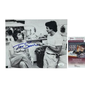 Tom Savini Signed Behind The Scenes 8x10 Photo W/ Stephen King Creepshow