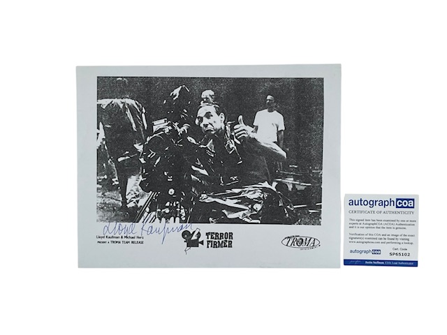 Lloyd Kaufman Signed Photo Terror Firmer Troma Toxic Avenger ACOA