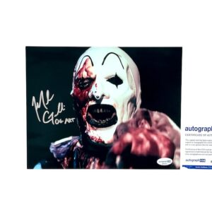 Art The Clown Signed 8x10 Photo Mike Giannelli All Hallows' Eve Terrifier