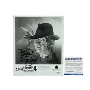 Robert Englund Signed Freddy Krueger A Nightmare on Elm Street Part 4 8x10 Photo