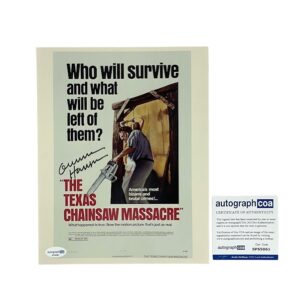 Gunnar Hansen Signed Leatherface Photo Texas Chainsaw Massacre