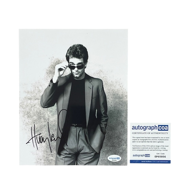 Huey Lewis Autographed 8” x 10” Photo Sports Era 1984 ACOA