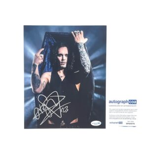 Ville Valo of HIM Autographed 8x10 Photo – ACOA Certified Rare
