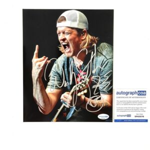 Puddle of Mudd Wes Scantlin Autographed 8x10 Live Photo COA
