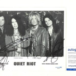 Quiet Riot Rare Band Autographed 8x10 Promo Photo Kevin DuBrow