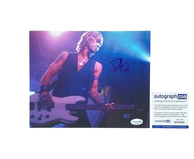 Duff McKagan Autographed 8x10 Photo Guns N’ Roses Velvet Revolver