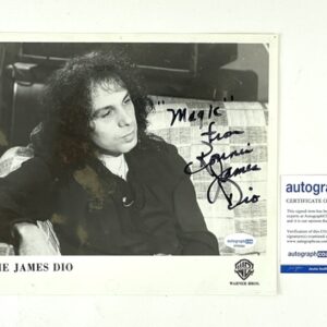 Ronnie James Dio Signed Photo Black Sabbath Rainbow Heaven & Hell