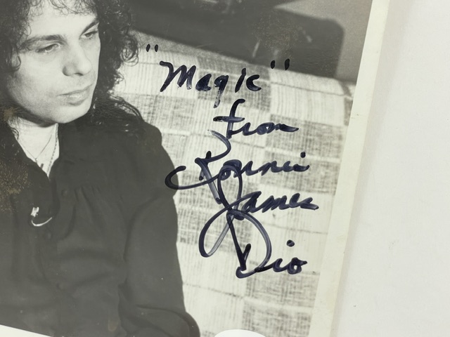 Ronnie James Dio Signed Photo Black Sabbath Rainbow Heaven & Hell - Image 3
