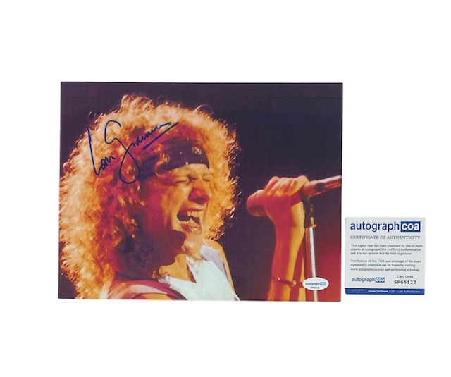 Lou Gramm Signed Photo Midnight Blue Foreigner ACOA 🎸