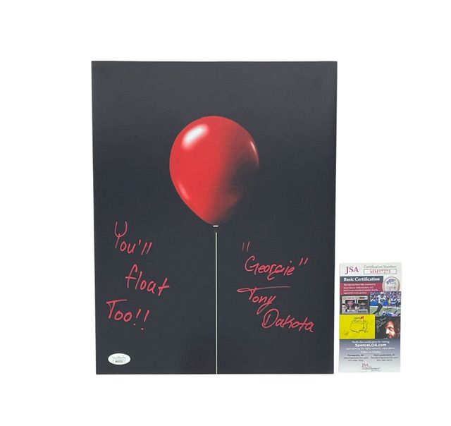 Stephen King’s IT Georgie Tony Dakota Signed 11x14 Photo Horror