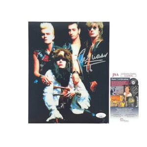 The Cult Les Warner Signed 8x10 Band Photo Electric Drummer JSA