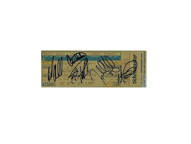 3 Doors Down Band Signed Unused Concert Ticket – Brad Arnold ACOA - Image 2