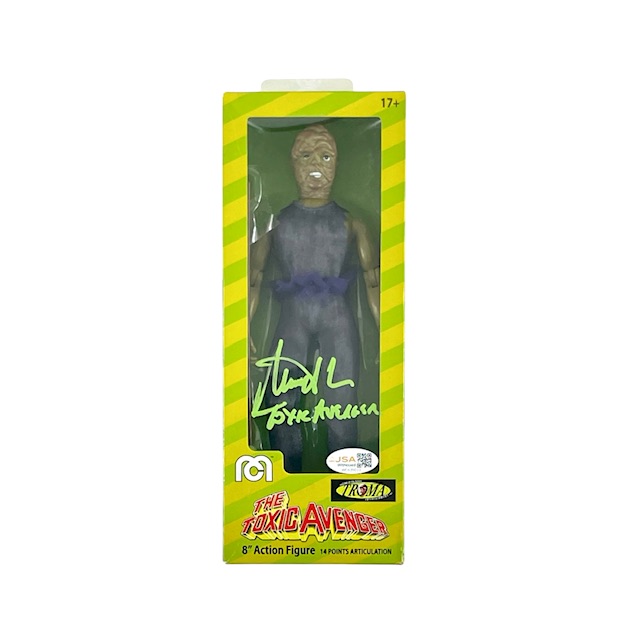 The Toxic Avenger Signed Toxie Action Figure Mitch Cohen JSA