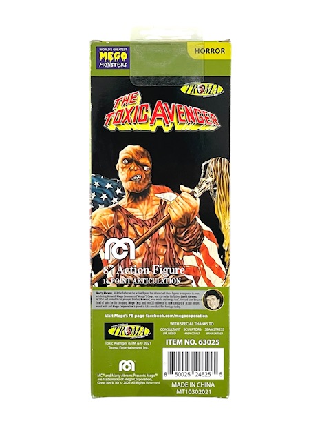 The Toxic Avenger Signed Toxie Action Figure Mitch Cohen JSA - Image 3