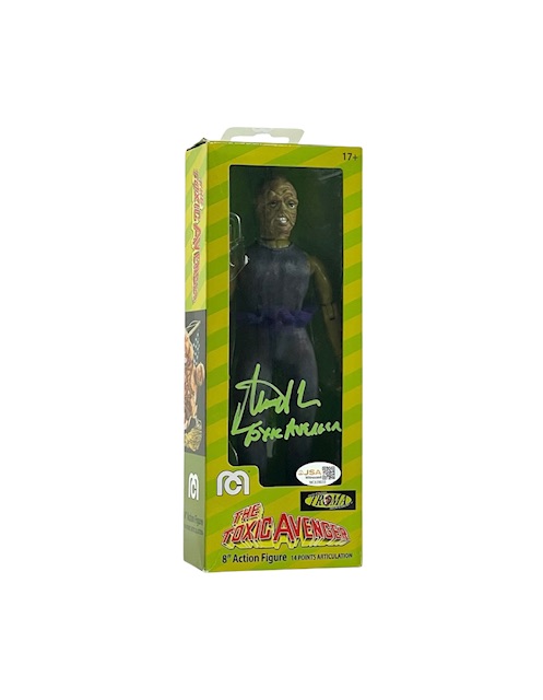 The Toxic Avenger Signed Toxie Action Figure Mitch Cohen JSA - Image 2