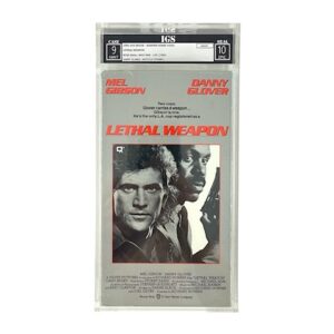 Lethal Weapon Encapsulated & Graded IGS VHS Tape Mel Gibson Danny Glover