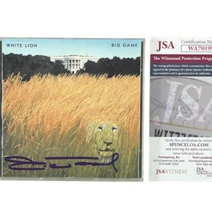 White Lion Mike Tramp Signed Big Game CD JSA Witnessed COA