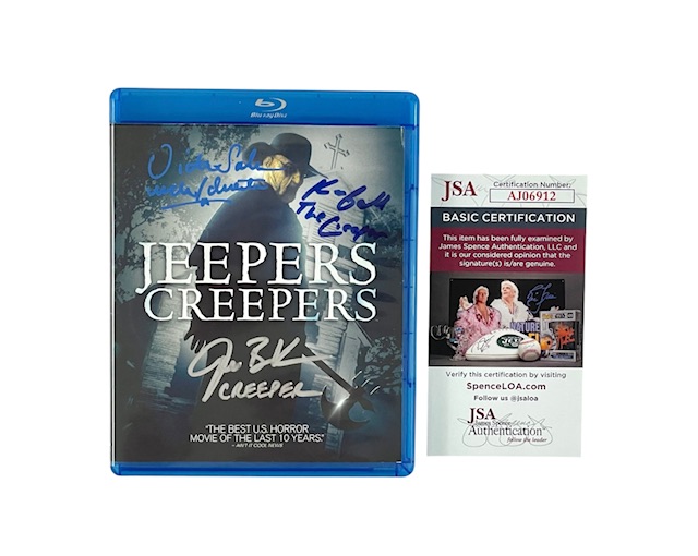 Jeepers Creepers Cast Signed Blu-Ray Horror Movie JSA Certified