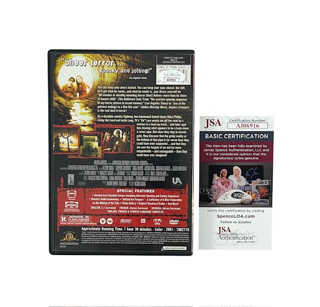 Jeepers Creepers Signed Special Edition DVD Horror Kevin Ball JSA - Image 2