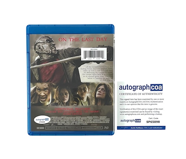 Jeepers Creepers Part 3 Cast Signed Blu-Ray Movie Jonathan Breck - Image 2