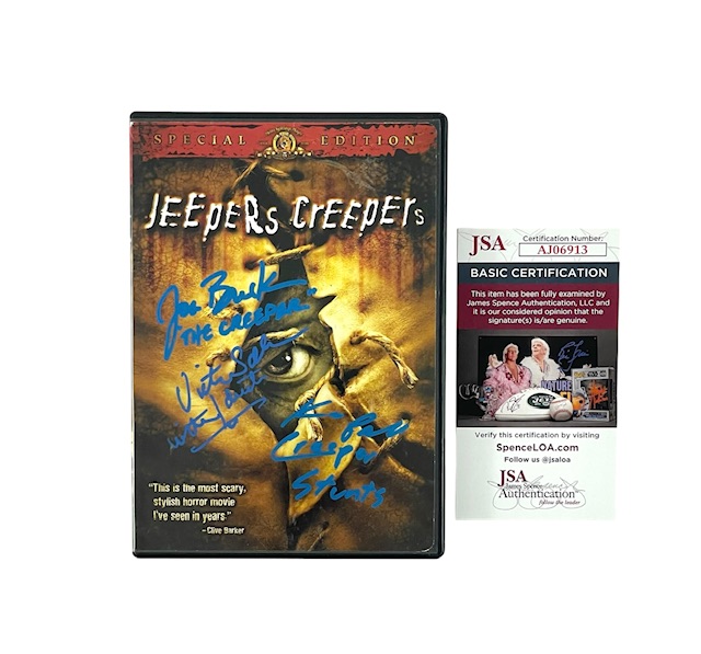 Jeepers Creepers Cast Signed DVD Horror Movie JSA Certified