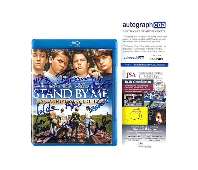Stand By Me Cast Signed Blu-Ray Movie By 10 ACOA Certified