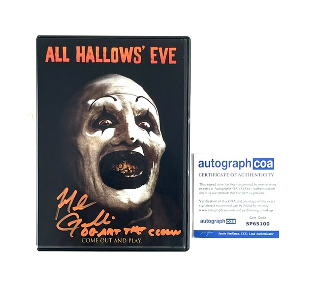 All Hallows Eve Signed DVD Movie Terrifier OG Art The Clown Mike Giannelli