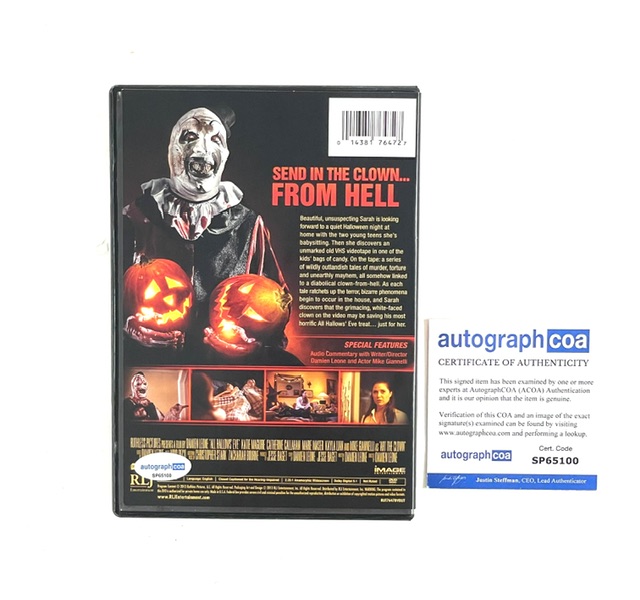 All Hallows Eve Signed DVD Movie Terrifier OG Art The Clown Mike Giannelli - Image 2