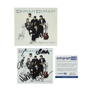 Duran Duran Autographed The Biggest and the Best  2 CD Set ACOA