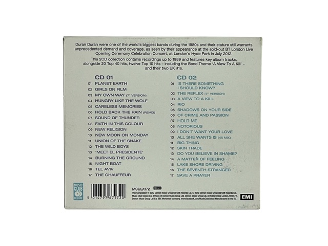 Duran Duran Autographed The Biggest and the Best 2 CD Set ACOA - Image 3