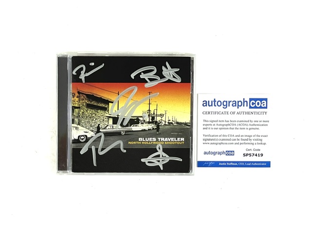 Blues Traveler Signed CD North Hollywood Shootout John Popper COA