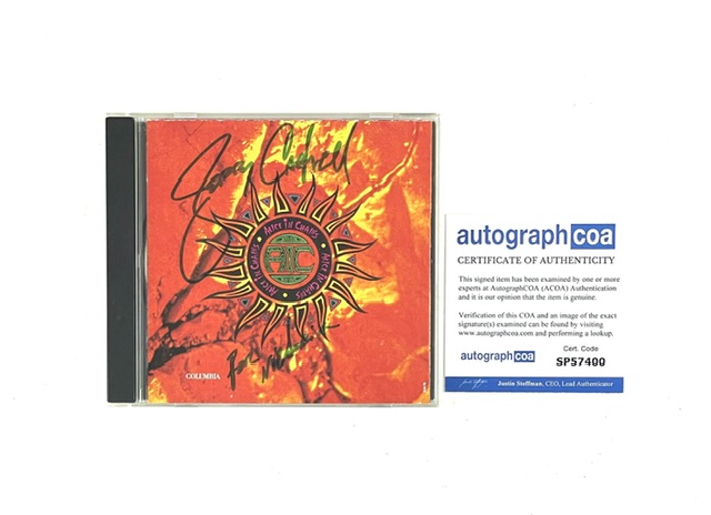 Alice in Chains Jerry Cantrell Autographed Dirt CD ACOA Certified