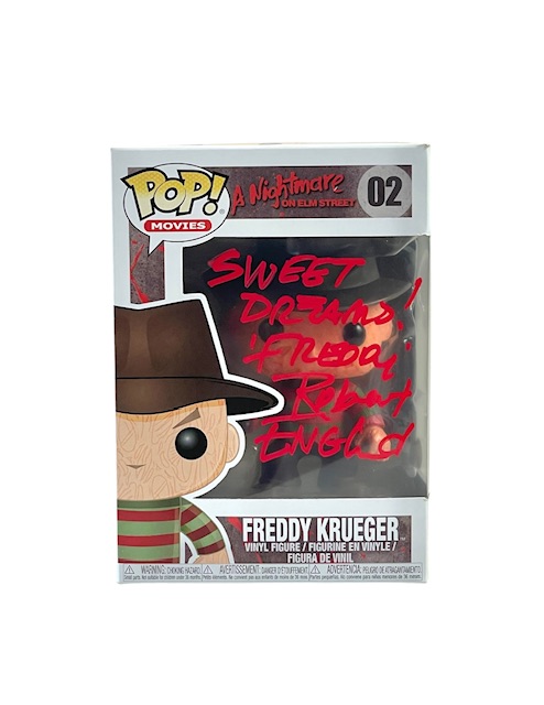 Nightmare on Elm Street Freddy Krueger Signed Funko Pop #02 Robert Englund