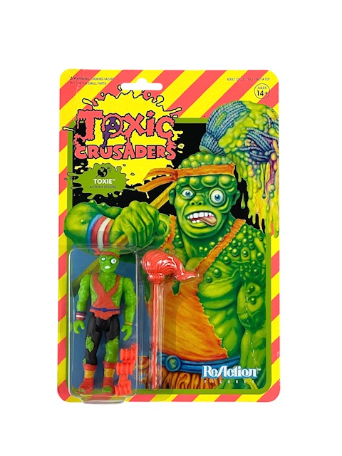 Toxic Crusaders Toxie Action Figure w Mop Super7 ReAction Avenger