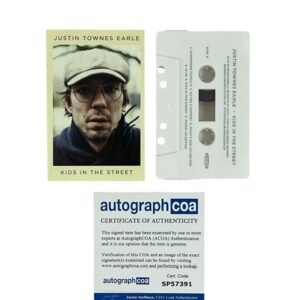 Justin Townes Earle Autographed Kids in the Street Limited Edition Cassette Tape