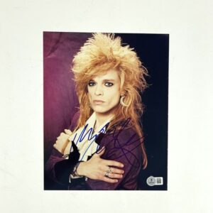 Michael Monroe Autographed 8x10 Photo Hanoi Rocks Finish Band