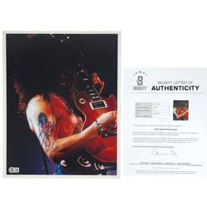 Slash Autographed 11x14 Photo Guns N’ Roses Velvet Revolver BAS