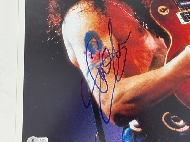 Slash Autographed 11x14 Photo Guns N’ Roses Velvet Revolver BAS - Image 2