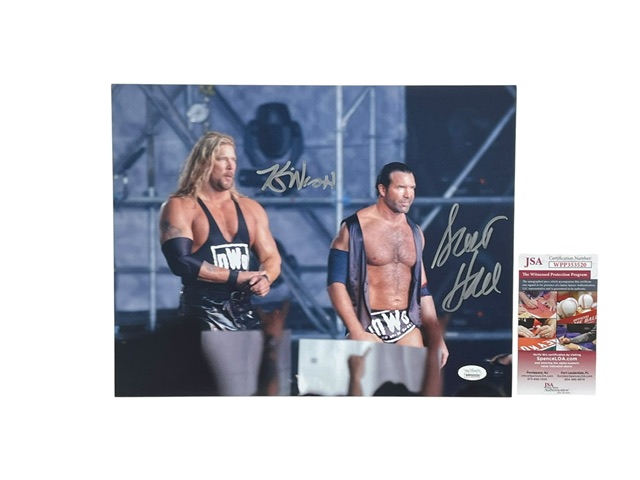Scott Hall & Kevin Nash Autographed 11x14 Photo JSA WWE WCW NWO