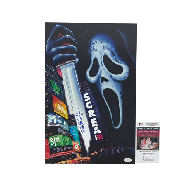Scream VI Ghostface Mathieu Coderre Signed 11x17 Horror Movie Poster