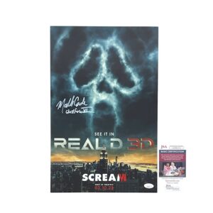 Scream VI Ghostface Mathieu Coderre Signed 11x17 Movie Poster Print