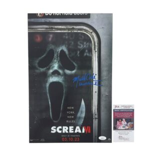 Scream VI Ghostface Mathieu Coderre Signed 11x17 Movie Poster JSA