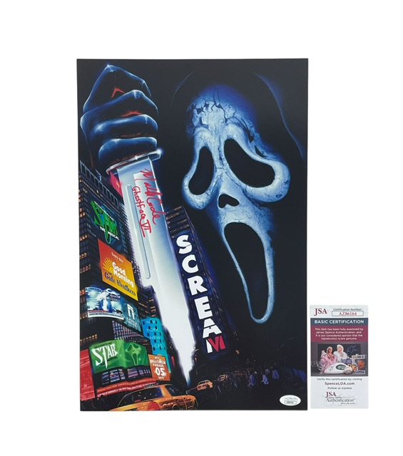 Scream VI Ghostface Mathieu Coderre Signed 11x17 Horror Movie Poster