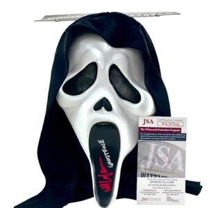 Ghostface Max Laferriere Signed Mask Scream IV Horror Movie JSA