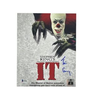 Tim Curry Signed Pennywise 8x10 Photo Stephen King’s IT 1990