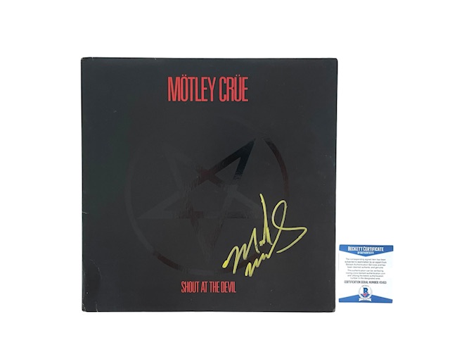 Mick Mars Rare Signed Mötley Crüe Shout at the Devil Vinyl Album