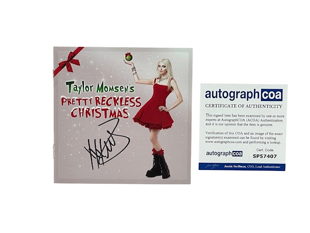 Taylor Momsen The Pretty Reckless Christmas Autographed CD ACOA