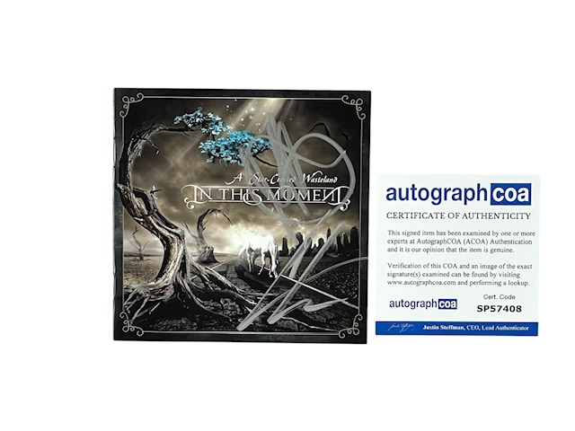 In This Moment Autographed A Star-Crossed Wasteland CD Booklet